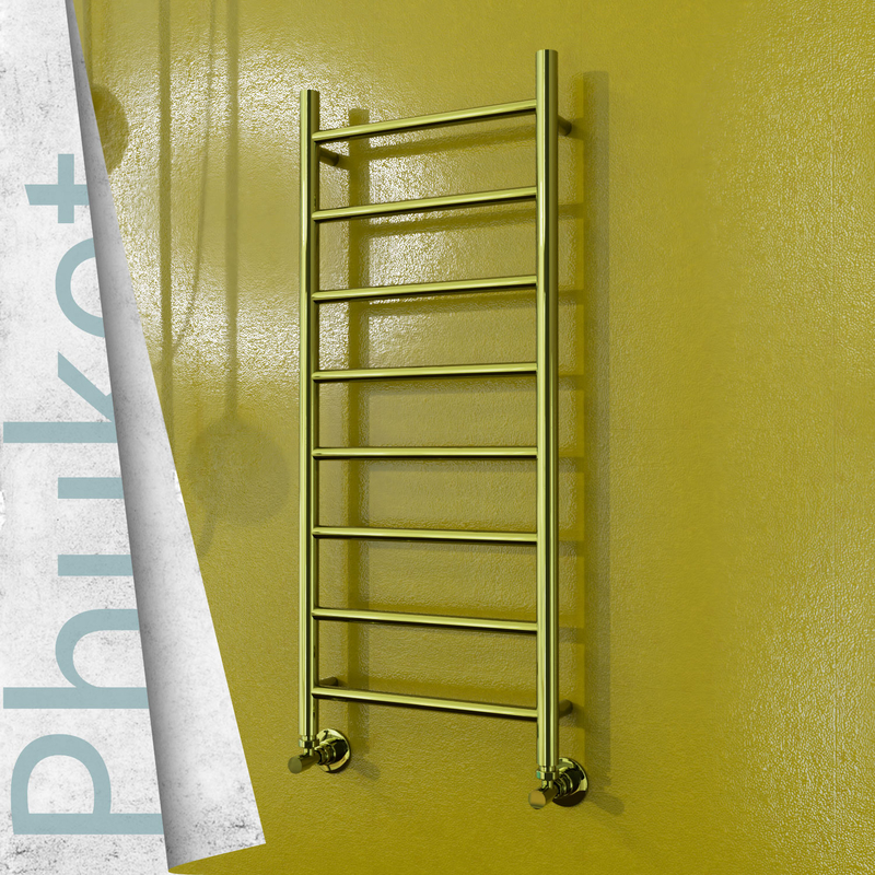 Phuket Stainless Steel Towel Rail 400x1000 Gold 