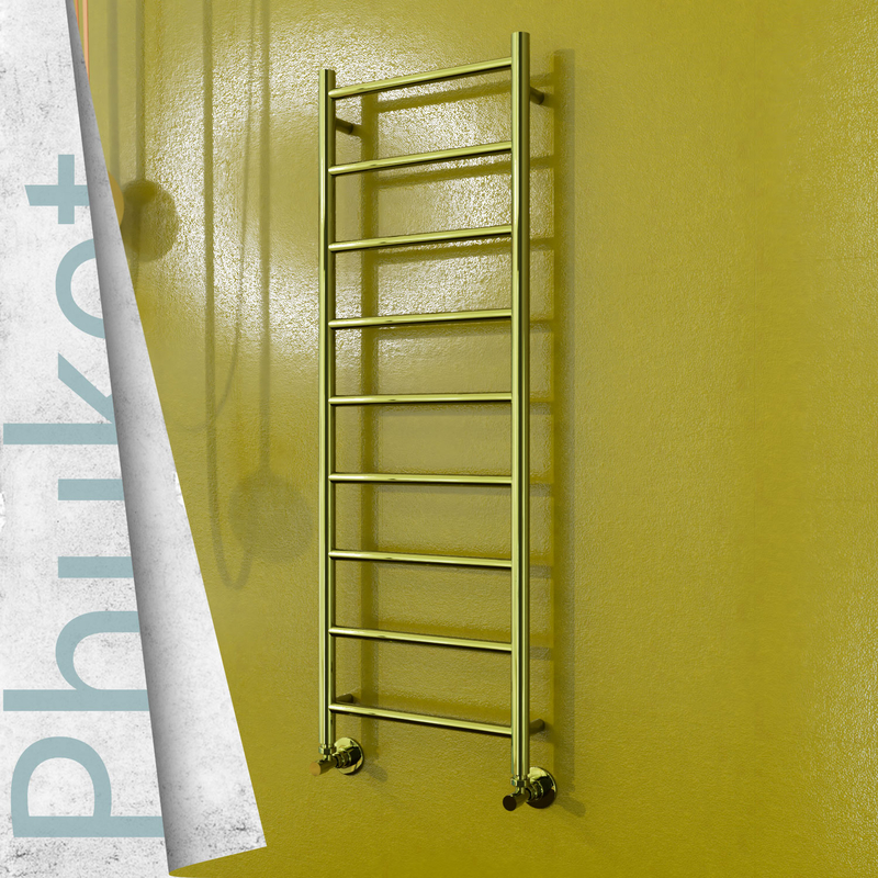 Phuket Stainless Steel Towel Rail 400x1200 Gold 