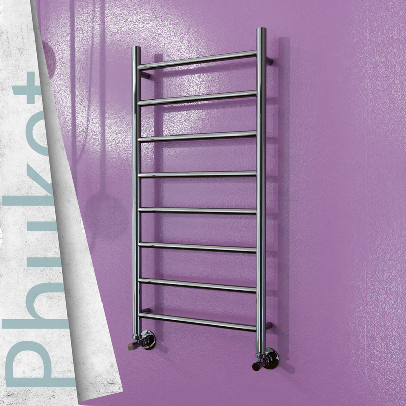Phuket Stainless Steel Towel Rail 500x1000 Mirror Polished 