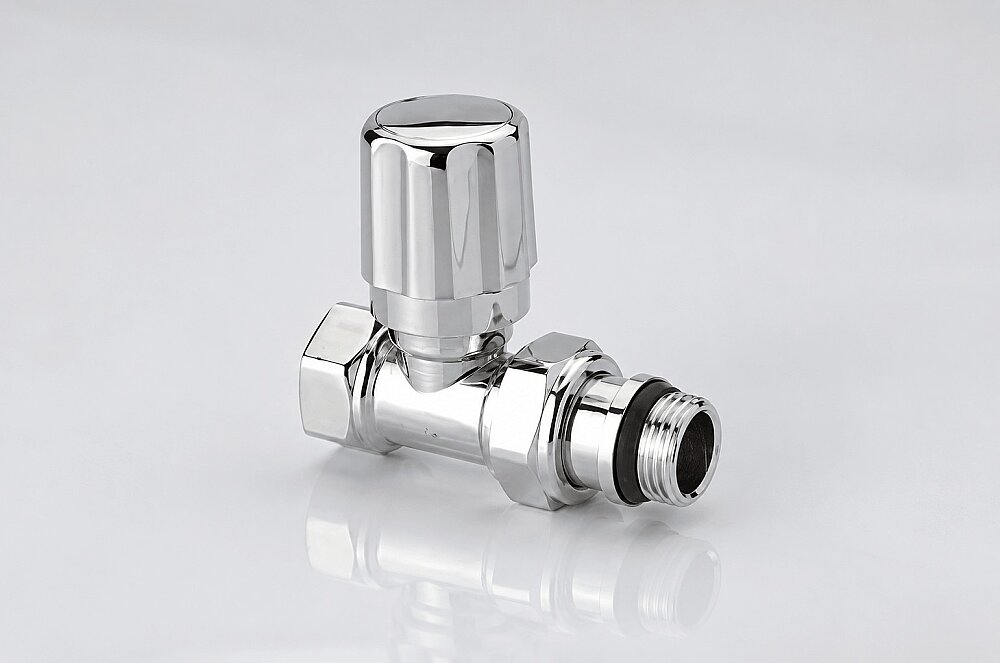 Radiator Valve 1/2'' Chrome Straight (Plastic Head ) - 1