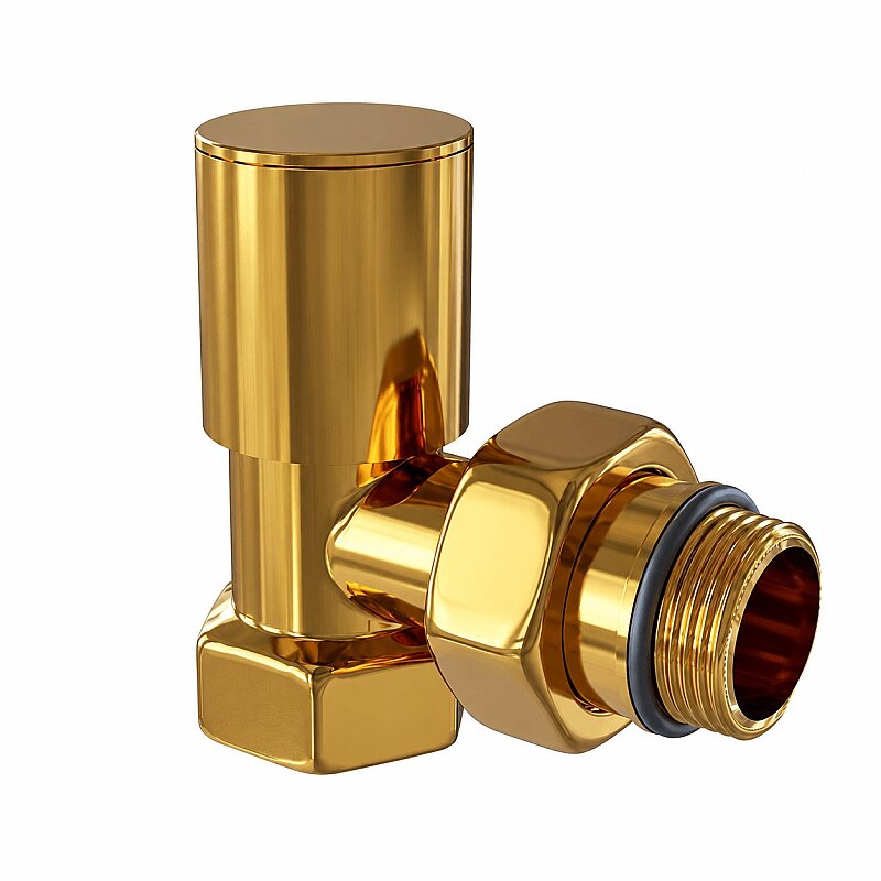 Radiator Valve 1/2'' Gold Corner (Metal Head)