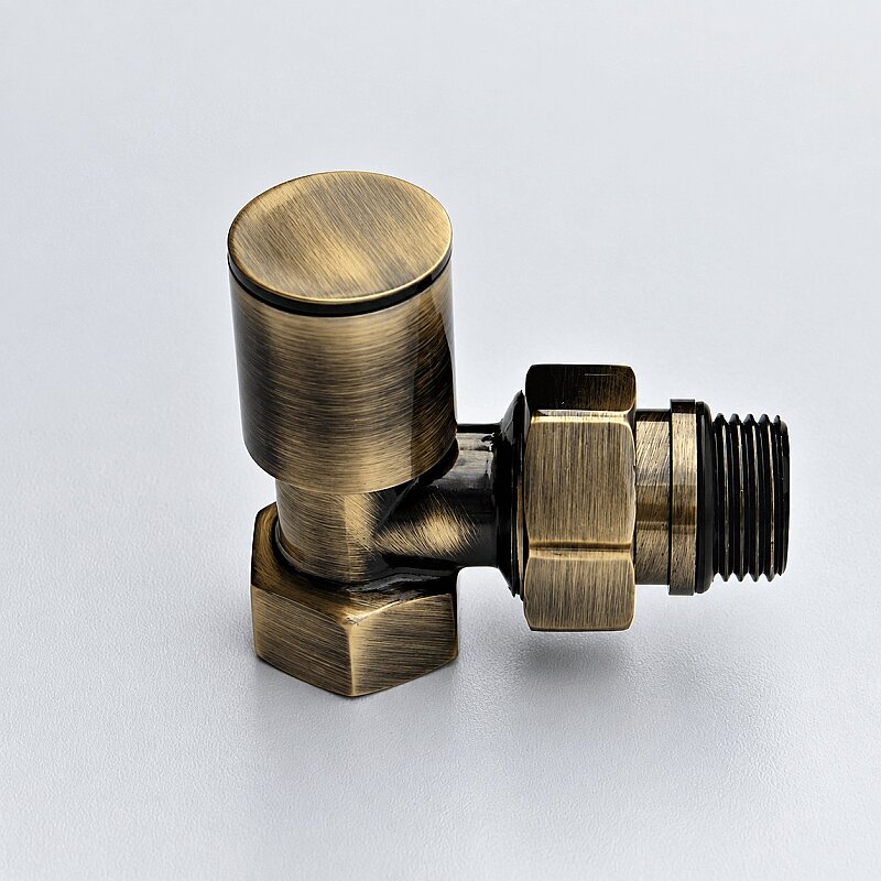 Radyatör Vanası 1/2'' Antik Köşe (Metal Volanlı) 