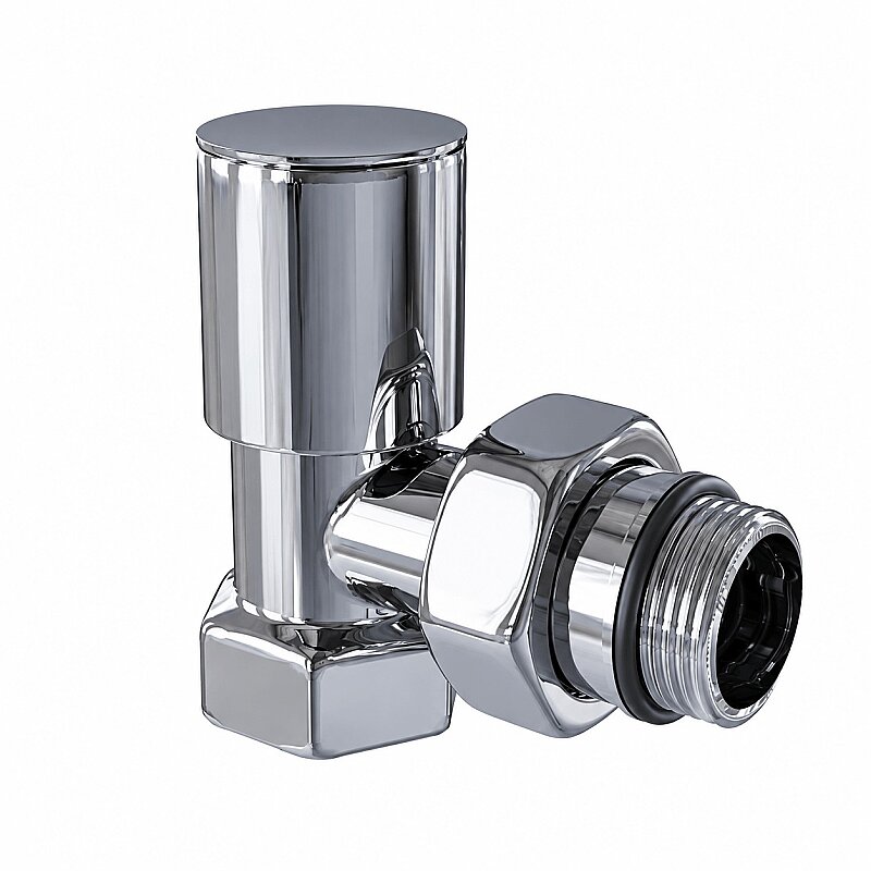 Radiator Valve 1/2'' Chrome Corner (Metal Head)