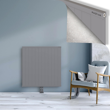 Rio Dekoratif Alüminyum Radyatör 1000x1204 Gri Alt Orta 50mm