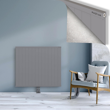 Rio Dekoratif Alüminyum Radyatör 1000x1404 Gri Alt Orta 50mm