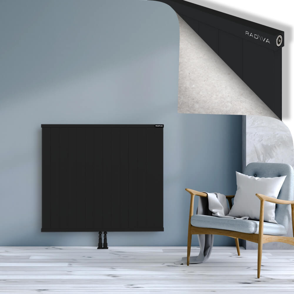 Rio Dekoratif Alüminyum Radyatör 1000x1404 Siyah - 2