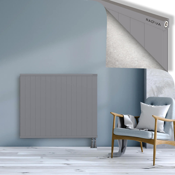 Rio Dekoratif Alüminyum Radyatör 1000x1504 Gri Alt Sağ 50mm