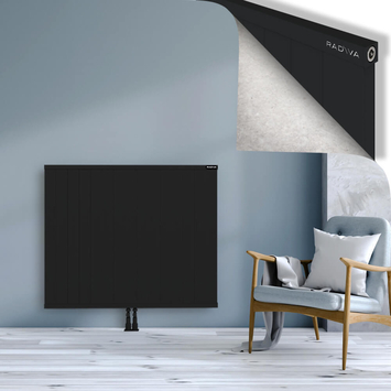 Rio Dekoratif Alüminyum Radyatör 1000x1504 Siyah Alt Orta 50mm