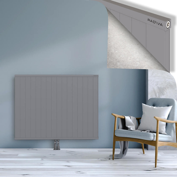 Rio Dekoratif Alüminyum Radyatör 1000x1604 Gri Alt Orta 50mm