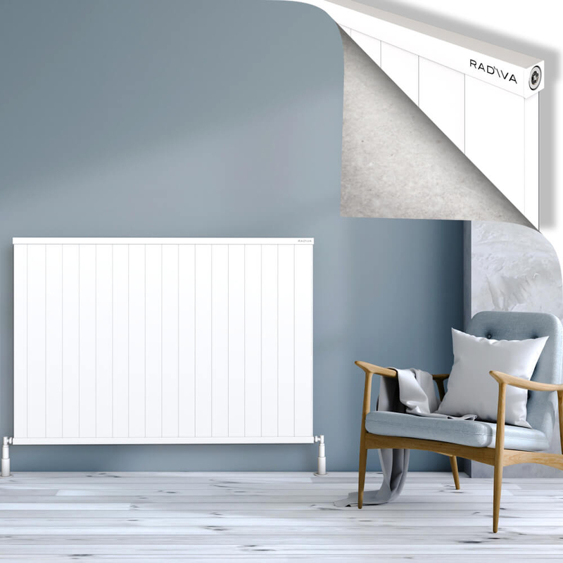 Rio Dekoratif Alüminyum Radyatör 1000x1804 Beyaz 