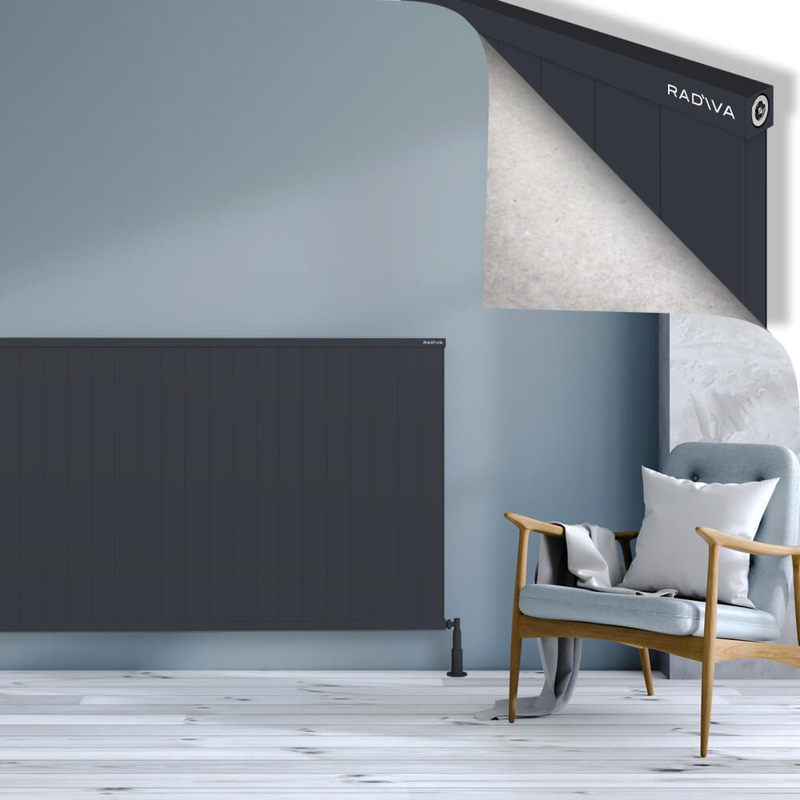 Rio Dekoratif Alüminyum Radyatör 1000x2204 Koyu Antrasit