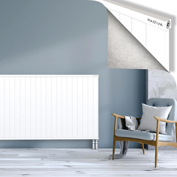 Rio Dekoratif Alüminyum Radyatör 1000x2304 Beyaz Alt Sağ 50mm