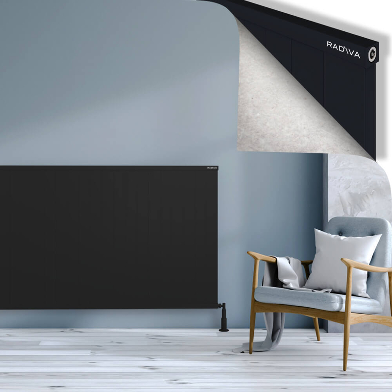 Rio Dekoratif Alüminyum Radyatör 1000x2404 Siyah 