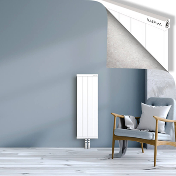 Rio Dekoratif Alüminyum Radyatör 1000x404 Beyaz Alt Orta 50mm