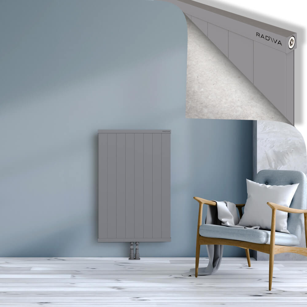 Rio Dekoratif Alüminyum Radyatör 1000x804 Gri - 2