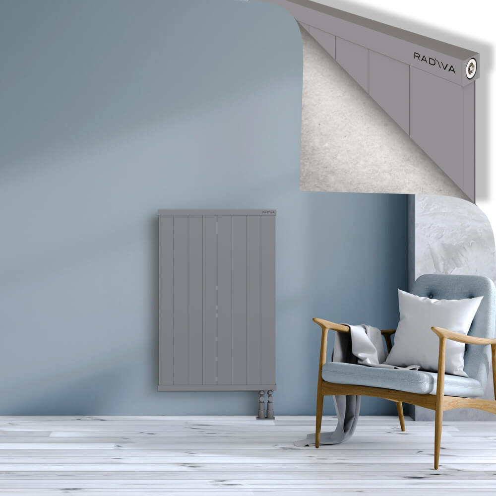 Rio Dekoratif Alüminyum Radyatör 1000x804 Gri - 3