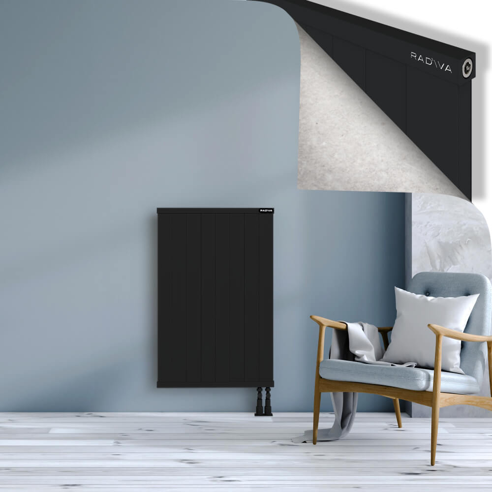 Rio Dekoratif Alüminyum Radyatör 1000x804 Siyah - 3
