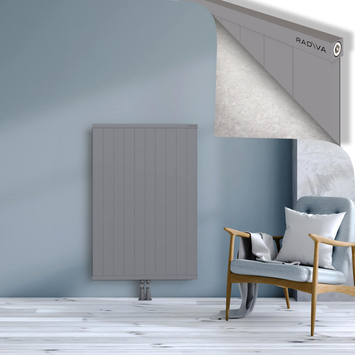 Rio Dekoratif Alüminyum Radyatör 1200x1004 Gri Alt Orta 50mm