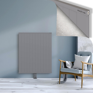 Rio Dekoratif Alüminyum Radyatör 1200x1204 Gri Alt Orta 50mm