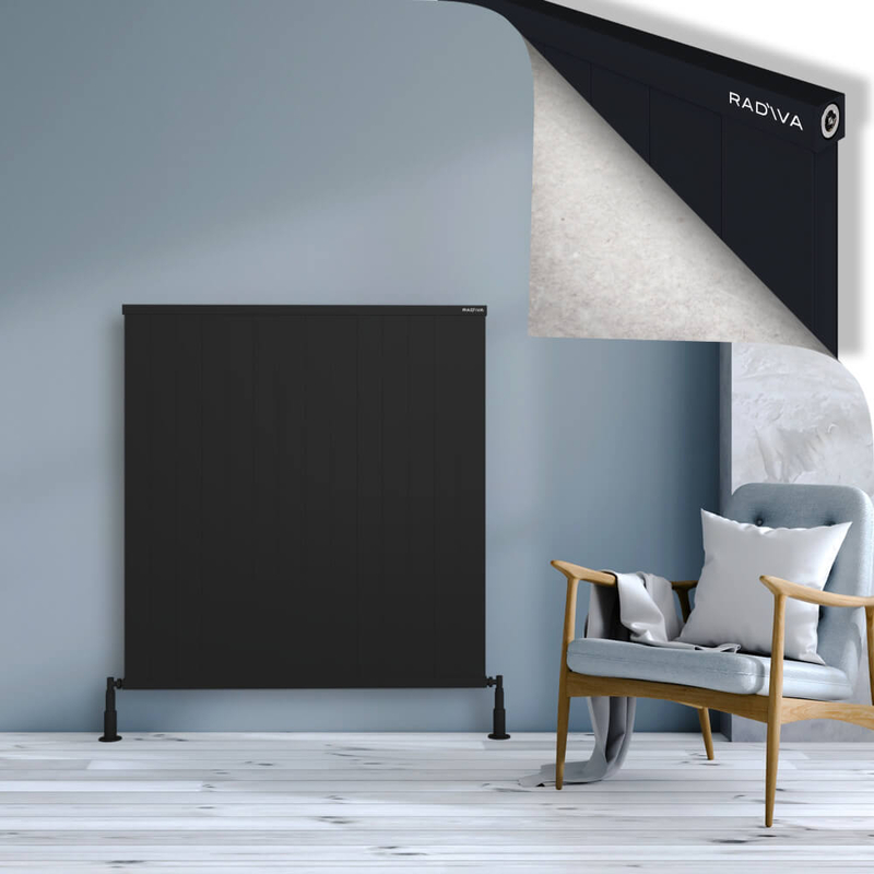Rio Dekoratif Alüminyum Radyatör 1200x1404 Siyah 