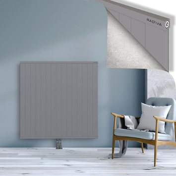 Rio Dekoratif Alüminyum Radyatör 1200x1504 Gri Alt Orta 50mm