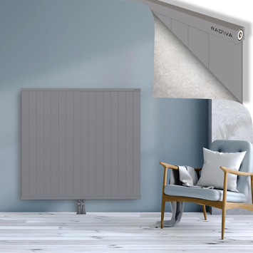 Rio Dekoratif Alüminyum Radyatör 1200x1604 Gri Alt Orta 50mm