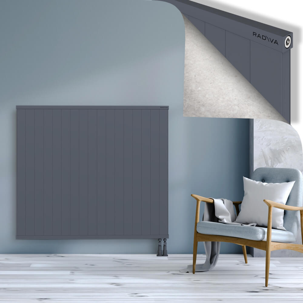 Rio Dekoratif Alüminyum Radyatör 1200x1704 Antrasit - 3