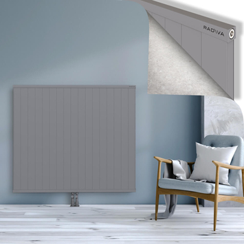 Rio Dekoratif Alüminyum Radyatör 1200x1704 Gri Alt Orta 50mm