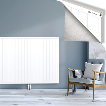 Rio Dekoratif Alüminyum Radyatör 1200x2204 Beyaz Alt Orta 50mm