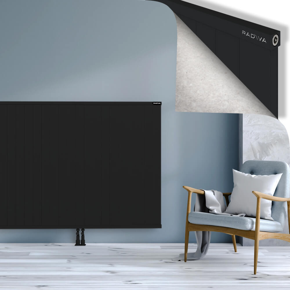 Rio Dekoratif Alüminyum Radyatör 1200x2804 Siyah - 2
