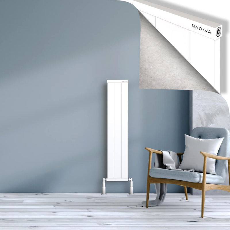 Rio Dekoratif Alüminyum Radyatör 1200x304 Beyaz 
