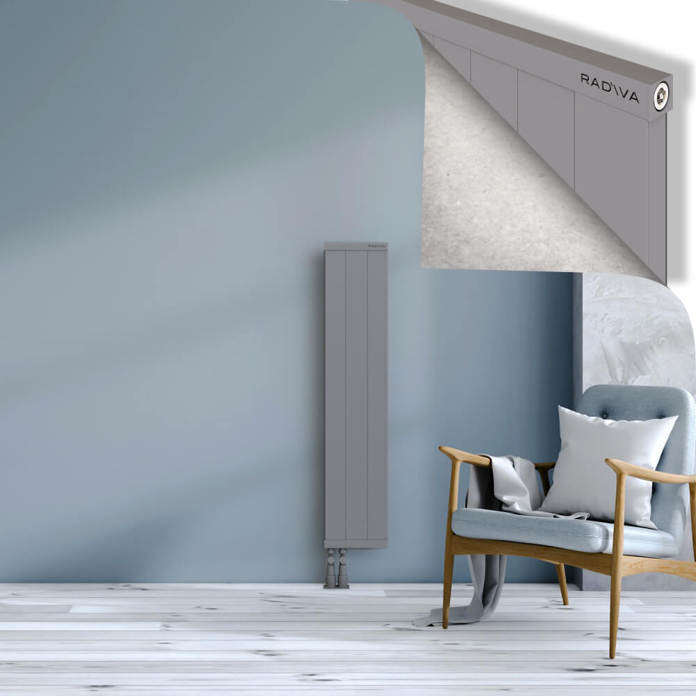 Rio Dekoratif Alüminyum Radyatör 1200x304 Gri - 4