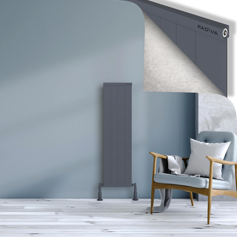 Rio Dekoratif Alüminyum Radyatör 1200x404 Antrasit