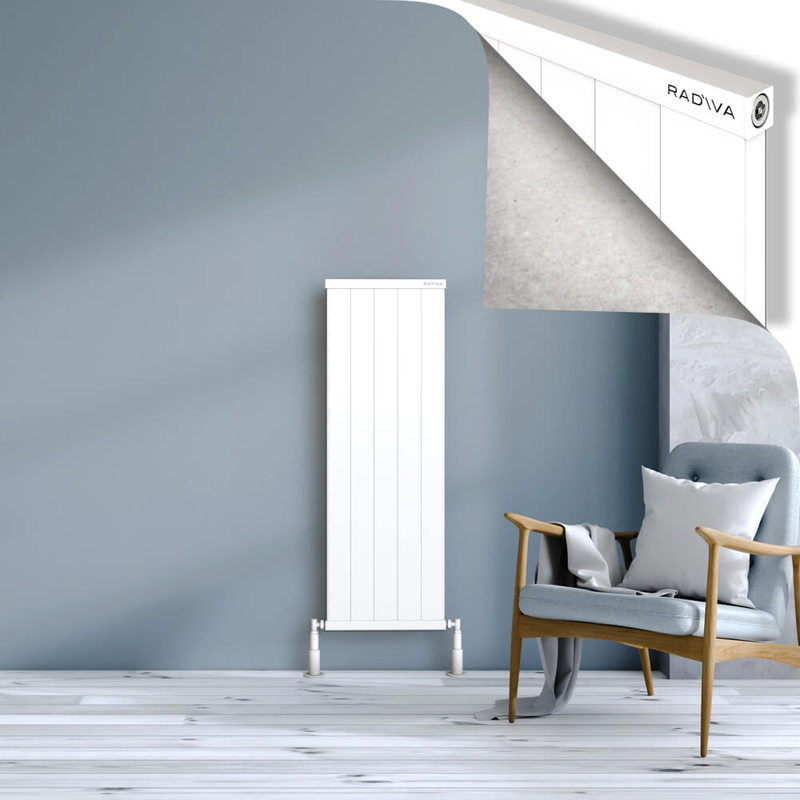 Rio Dekoratif Alüminyum Radyatör 1200x504 Beyaz