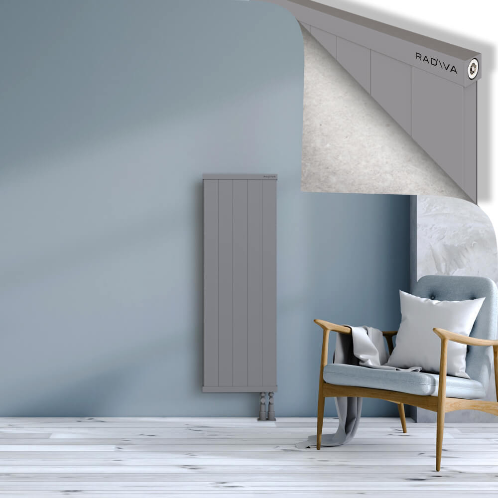 Rio Dekoratif Alüminyum Radyatör 1200x504 Gri - 3