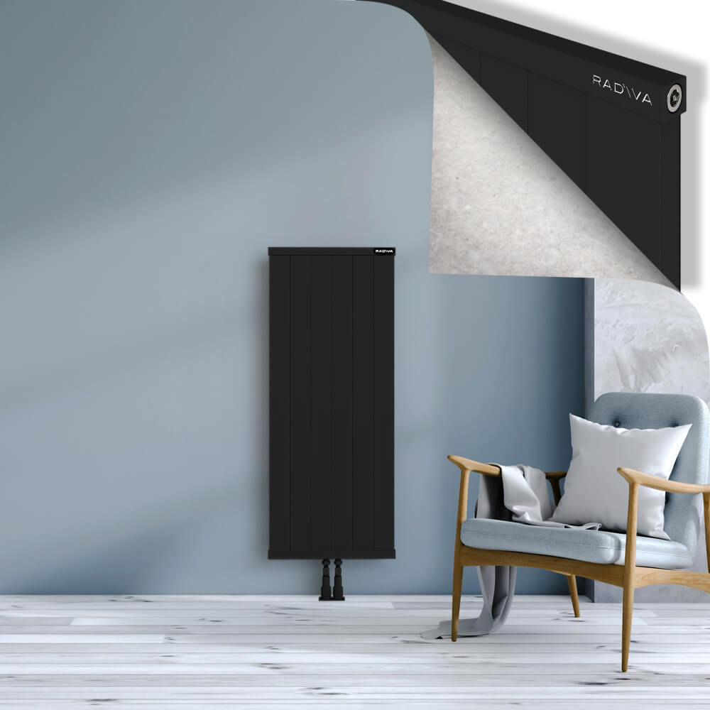 Rio Dekoratif Alüminyum Radyatör 1200x604 Siyah - 2