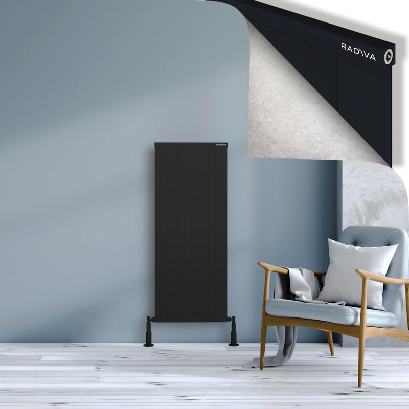 Rio Dekoratif Alüminyum Radyatör 1200x604 Siyah