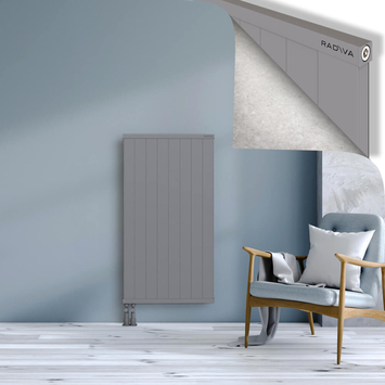 Rio Dekoratif Alüminyum Radyatör 1200x804 Gri Alt Sol 50mm