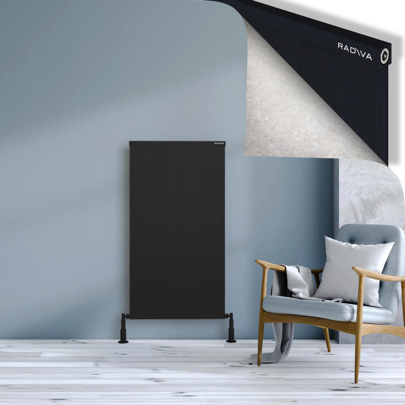 Rio Dekoratif Alüminyum Radyatör 1200x804 Siyah 