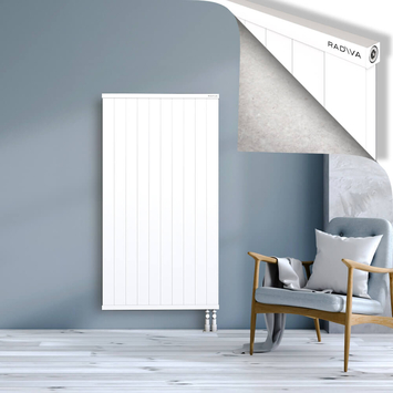 Rio Dekoratif Alüminyum Radyatör 1500x1004 Beyaz Alt Sağ 50mm