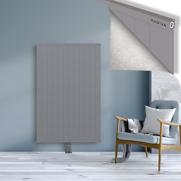 Rio Dekoratif Alüminyum Radyatör 1500x1204 Gri Alt Orta 50mm