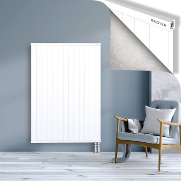 Rio Dekoratif Alüminyum Radyatör 1500x1304 Beyaz Alt Sağ 50mm