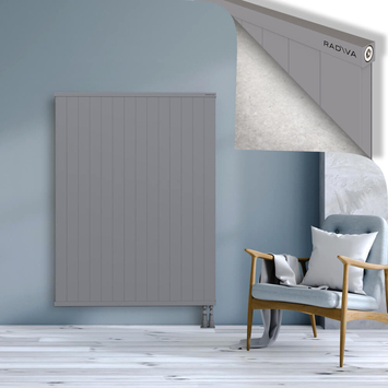 Rio Dekoratif Alüminyum Radyatör 1500x1404 Gri Alt Sağ 50mm