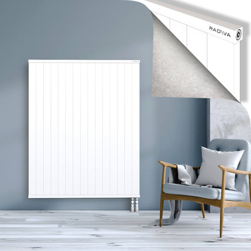 Rio Dekoratif Alüminyum Radyatör 1500x1504 Beyaz Alt Sağ 50mm