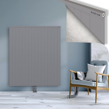Rio Dekoratif Alüminyum Radyatör 1500x1604 Gri Alt Orta 50mm