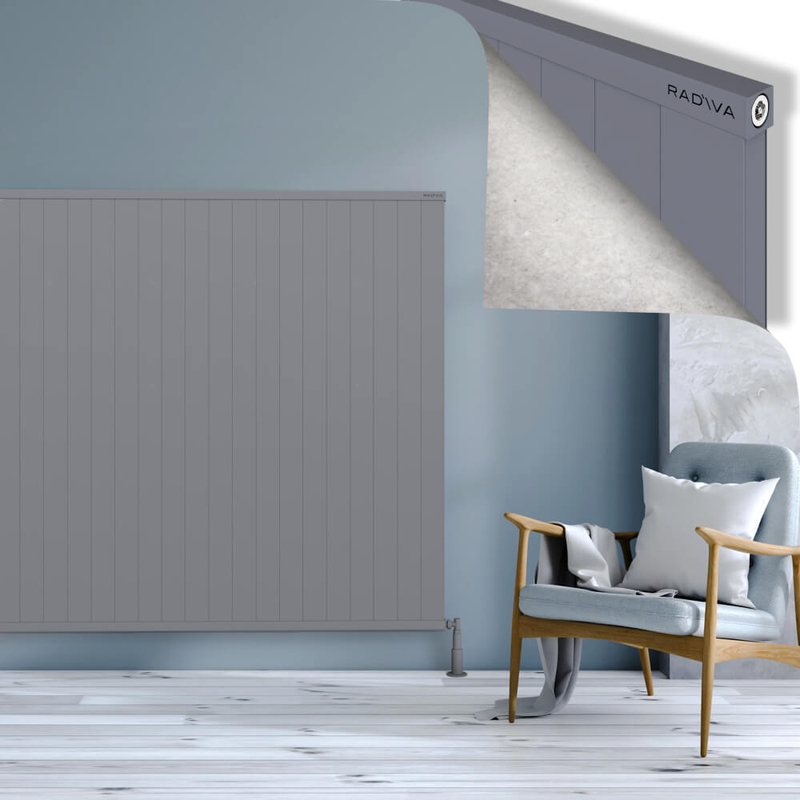 Rio Dekoratif Alüminyum Radyatör 1500x2704 Gri 