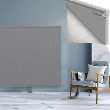 Rio Dekoratif Alüminyum Radyatör 1500x2904 Gri Alt Orta 50mm