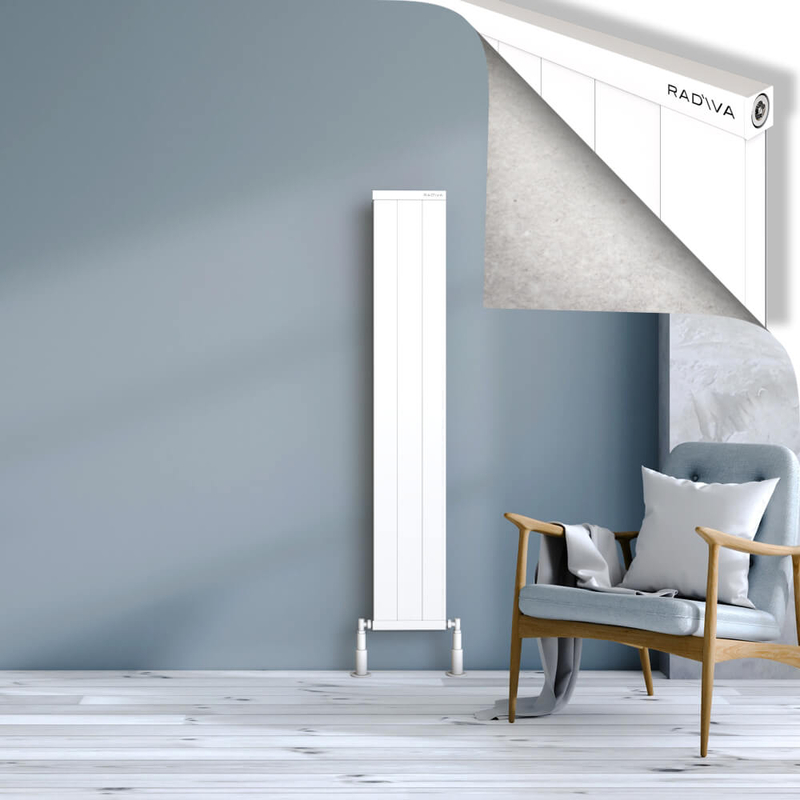 Rio Dekoratif Alüminyum Radyatör 1500x304 Beyaz