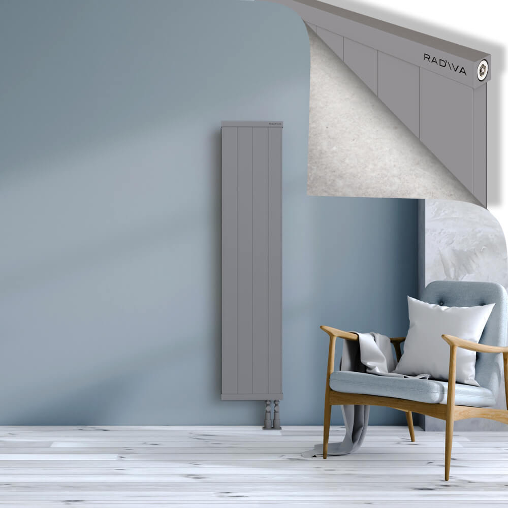 Rio Dekoratif Alüminyum Radyatör 1500x404 Gri - 3
