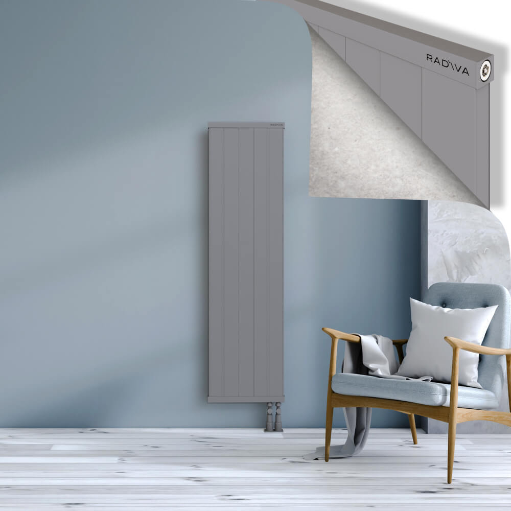 Rio Dekoratif Alüminyum Radyatör 1500x504 Gri - 3